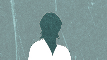 An illustration of a female in silhouette